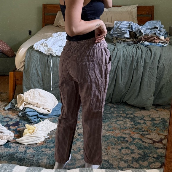 Free people purple stripe cargo pants - Picture 3 of 3